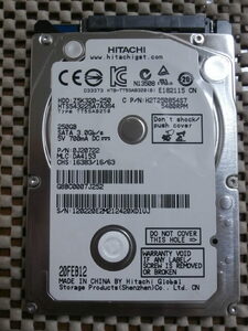 HITACHI　HDD：Z5K320-250　250GB