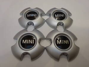 未使用♪ BMW MINI ミニクーパー純正スチールホイール センターキャップ 4個 シルバー 123mm 3611 6768504 R50 R52 R53 R55 R56 R57 JCW