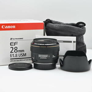 極上品★Canon 単焦点レンズ EF28mm F1.8 USM 