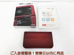 【1円】Newニンテンドー3DSLL 本体 メタリックレッド RED-001 初期化/動作確認済 3DS LL 内箱なし N03-312kk/F3