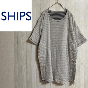 SHIPS★シップス★メンズ コットン 半袖 Tシャツ★サイズL　6-53