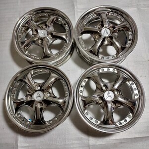 ★深リム★ WORk　 14インチ　14x5.0JJ　ET+45 PCD 100 ハブ径60　 4穴　アルミホイール４本