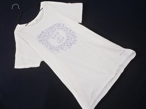 ネコポスOK niko and ニコ アンド プリント カットソー Tシャツ 白 ■◆ ☆ ega3 レディース