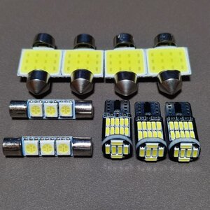 超爆光！VM系 レヴォーグ 純正球交換 T10 LED ルームランプ ナンバー灯 9個セット 室内灯 レボーグ スバル /26/f3/t31