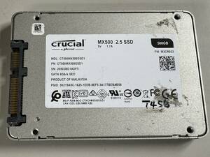 CRUCIAL SSD 500GB【動作確認済み】1458