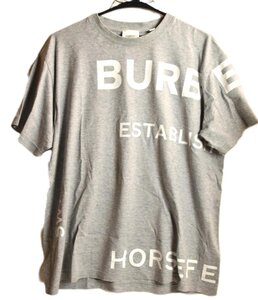 ICH【中古美品】 美品 BURBERRY バーバリー HORSEFERRY ホースフェリー 半袖Tシャツ グレーXS 〈183-240905-ss-5-ICH〉