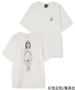 新品 未使用 X-GIRL× KATSURA MASAKAZU コラボ Tシャツ サイズ M カラー ブラック ホワイト 桂正和 is アイズ