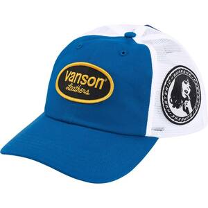 Supreme × HYSTERIC GLAMOUR 24FW Week13 Vanson Leathers Mesh Back 6-Panel Blue オンライン購入 国内正規品 全タグ付 シュプリーム 青