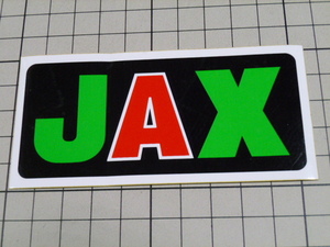 希少 正規品 JAX ステッカー 当時物 です(105×50mm) ビンテージ 日本ライフ社 JAXSON ジャクソン ポケバイ