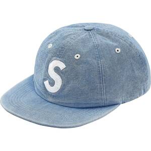 新品 未使用 国内正規品 ◆ Supreme Washed Chambray S Logo 6-Panel デニムカラー ◆ 18ss Week15 代官山店舗購入商品