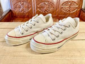 ★☆70s!USA!希少レア!converse チャックテイラー ホワイト 2 21cm コンバース converse 囲み 一つ星 ビンテージ デッド 215☆★