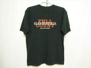 【K158】送料無料★良品★GLAD HAND×FULLCOUNT グラッドハンド フルカウント ヘンリーネック 半袖Tシャツ Lサイズ ロゴプリント コラボ