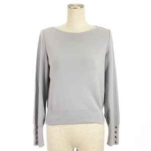 フォクシー FOXEY Knit Top SAONE ニット カットソー ウール 43762 ブルー系 38 レディース