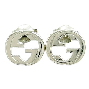 【箱付き】 GUCCI グッチ シルバー インターロッキングG ピアス 3.4g 925刻印 307383 ピアス