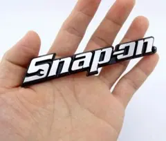 《送料無料》スナップオンSnap-onシルバーエンブレムステッカー 117mm