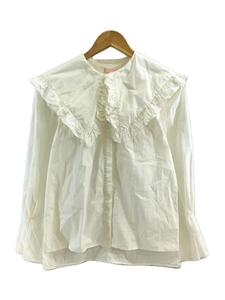 lilLilly◆長袖ブラウス/FREE/コットン/WHT/L19SS-TP618