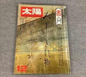 ＜A-165＞　太陽 1976年12月号 「書入門」 平凡社　1976年　192頁