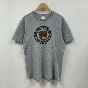 シュプリーム 半袖 ロゴ ビーバー プリント LSD クルーネック ライフ サックス ダイ Tシャツ Tシャツ Tシャツ S 灰 / グレー