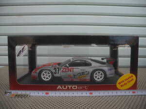 【新品・外箱破損】1/18 トヨタ スープラ JGTC 2003 ZENT トムス スープラ #37 (黒澤琢弥/M.アピチュラ)◎オートアート製 ＃80316