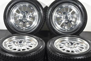 ☆WORK SEEKER FX 16インチ☆PCD100 7.5J +45☆ダンロップ WM02☆205/55R16☆86 30/50プリウス カローラスポーツ カローラツーリング BRZ☆