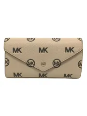 MICHAEL KORS 長財布 レザー グレー 総柄 レディース 35R4STVE7L