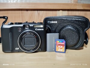 Canon キャノン PowerShot G9 PC1250 デジタル ブラック　ケース有り