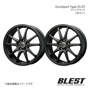 EuroSport Type SS-01 シビック FD2 アルミホイール 2本セット 【18×8.0J 5-114.3 +45 マットブラック】