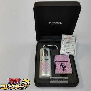 mBM718a [人気] Zippo Windy Girl 限定シリアルNO入り 大理石調 転写 加工 携帯灰皿セット | ホビー U