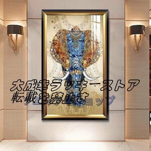 大人気☆贅沢な装飾画 象 油彩 美術品 絵画 玄関 壁画 掛け 装飾 応接間