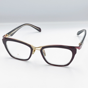 メガネフレーム Ties タイズ Ciao pro type two エンジ フルリム チタニウム 日本製 メガネ 眼鏡 新品未使用 送料無料