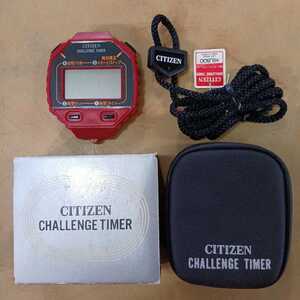 希少 昭和レトロ CITIZEN CHALLENGE TIMER シチズン チャレンジタイマー LPT-9002-4 ストップウォッチ 測定 中古 現状品 動作品 ビンテージ