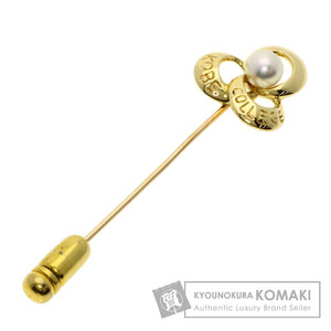 MIKIMOTO ミキモト カレッジブローチ パール 真珠 ブローチ K18イエローゴールド レディース 中古