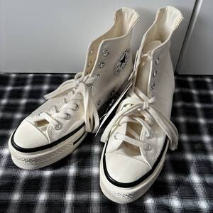 Converse CHUCK 70 PLUS HI EGRET チャックテイラー スニーカー 厚底 25.5cm