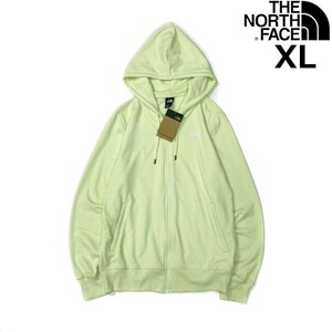 1円～!売切!【正規新品】THE NORTH FACE◆SIMPLE LOGO FLEECE FULL ZIP HOODIE フルジップ パーカー US限定 刺繍 裏起毛(XL)緑 181130-30