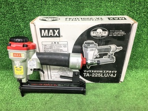 ② 中古品 MAX マックス 25mm 常圧ステープル用 エアネイラ TA-225LU/4J ※本体+ケース