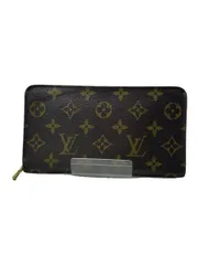 LOUIS VUITTON ポルト・モネ・ジップ_モノグラム・キャンバス M61727 長財布 PVC ブラウン レディース