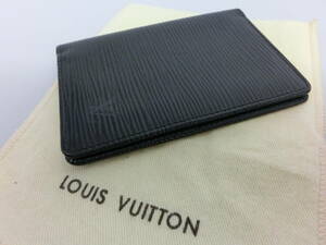 ◎美品【LOUIS VUITTON】USED☆ルイヴィトン　カードケース　名刺入れ☆エピ/ブラック