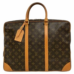 LOUIS VUITTON ルイヴィトン M53361 ポルトドキュマンヴォワヤージュ ブリーフケース ビジネスバッグ モノグラム ブラウン メンズ【中古】