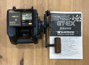 美品 シマノ オールド両軸リール チタノスデジタナ小船GT2000 SHIMANO