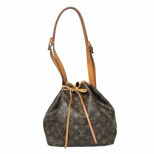 【1円～】ルイヴィトン LOUIS VUITTON バッグ ショルダーバッグ プチ・ノエ M42226 884A2 レザー ブラウン モノグラム 中古