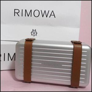 【RIMOWA /リモワ】クロスボディバッグ　パーソナルアルミニウム　シルバー ショルダーバッグ　ユニセックス　クラッチバッグ　ストラップ