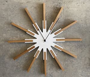 wooden star wall clock/white (検,ミッドセンチュリー,イームズ,ビンテージ,50