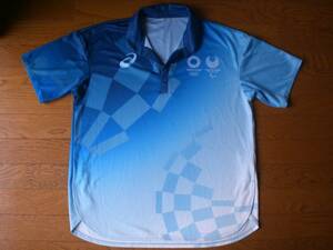 32　asics　アシックス　東京オリンピック2020　ポロシャツ　オフィシャルウェア　2XL