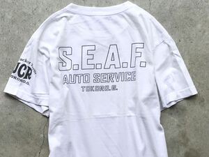 世田谷ベース [S.E.A.F.] Tシャツ M メンズ 半袖 白 ホワイト U.S.AIR FORCE USAF