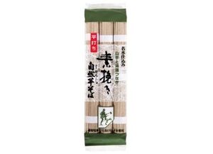 素挽きそば 270g 手打ち 自然芋そば 乾物屋の極上乾麺 すびき蕎麦 じねんじょ 越後の名水 平打ち 家庭用 こだわり蕎麦