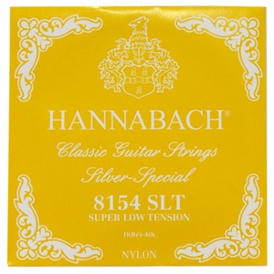 ハナバッハ クラシックギター弦 バラ弦 4弦 6本セット HANNABACH E8154 SLT-Yellow D 黄色 イエロー ギター弦 クラギ弦