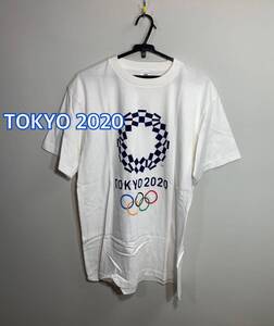 訳あり　新品タグ付きTOKYO 2020 ORIGINAL OFFICIAL MERCHANDISETOKYO 2020 オリンピックTシャツ:L☆TS-331