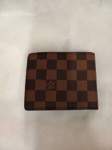 Louis Vuitton／ルイ・ヴィトン／ダミエ／LV／M60895／折りたたみ財布／二つ折り財布／ブランド財布／内側に刻印あり