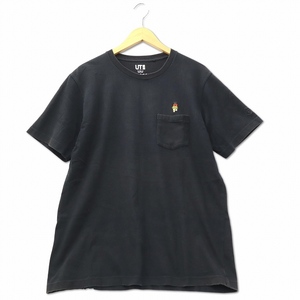 ユニクロ UNIQLO ドラえもん グラフィック Tシャツ L ブラック メンズ