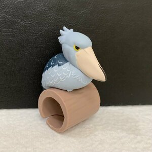 ＜美品＞ハシビロコウ 「とまり木鳥さんマーカー -Spring-」フィギュア★サイズ約4.5cm〈wr